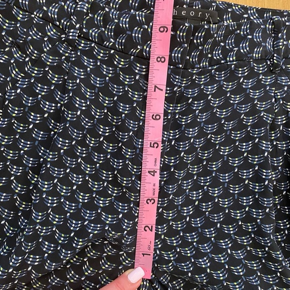 Theory women’s silk pants pockets, pleated black blue new without tag, size 30 - Picture 11 of 14